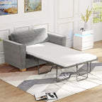 Canapé-lit gigogne moderne Mixoy, canapé-lit deux places en velours