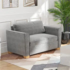 Canapé-lit gigogne moderne Mixoy, canapé-lit deux places en velours