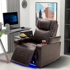 Fauteuil inclinable électrique Merax en cuir PU avec port de chargement USB