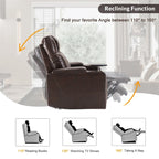 Fauteuil inclinable électrique Merax en cuir PU avec port de chargement USB