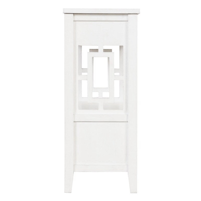 Console avec 4 tiroirs et 1 étagère de rangement pour salon