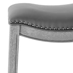 Elmo KD Faux Leather Upholstered Counter Stool