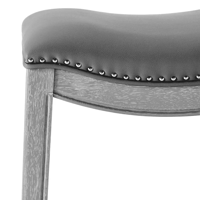 Elmo KD Faux Leather Upholstered Counter Stool
