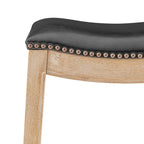 Tabouret de bar Elmo KD en similicuir