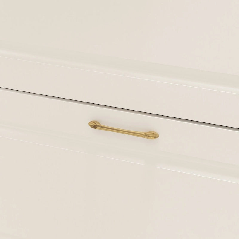 Meuble à chaussures blanc Kerrogee pour 24 paires avec 3 tiroirs rabattables