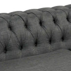 Canapé Chesterfield Morden Fort, mobilier de salon, canapés en lin