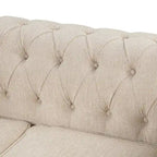 Canapé Chesterfield Morden Fort, mobilier de salon, canapés en lin