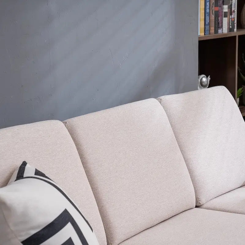 Canapé trois places sans méridienne Concubine à structure en bois massif