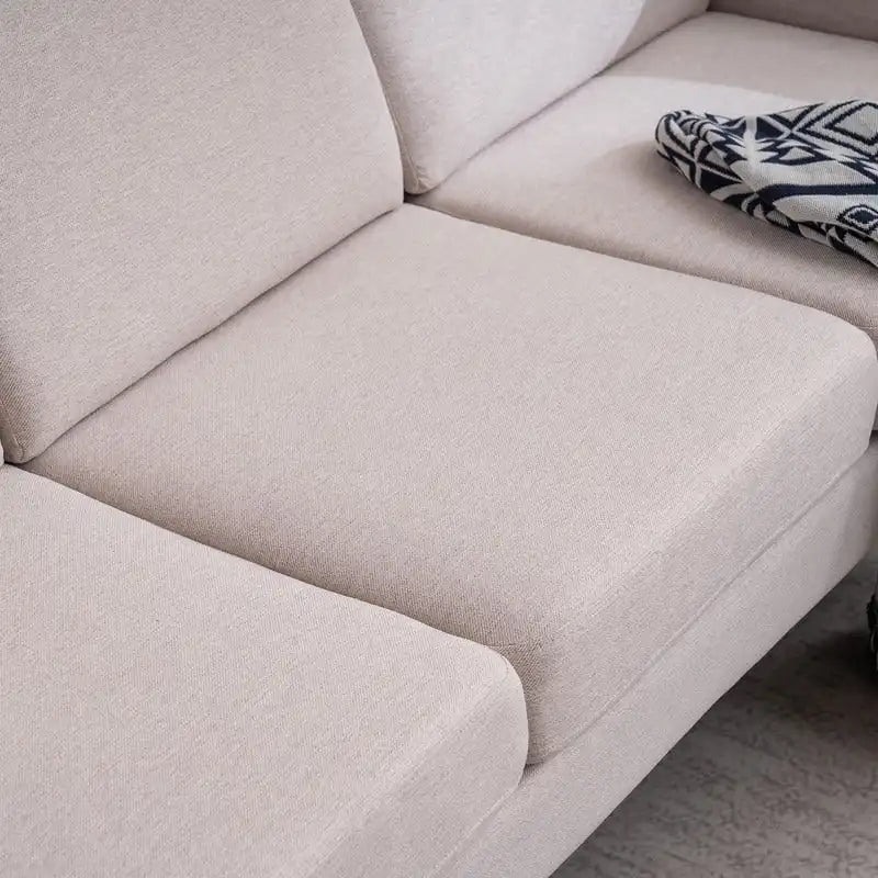 Canapé trois places sans méridienne Concubine à structure en bois massif