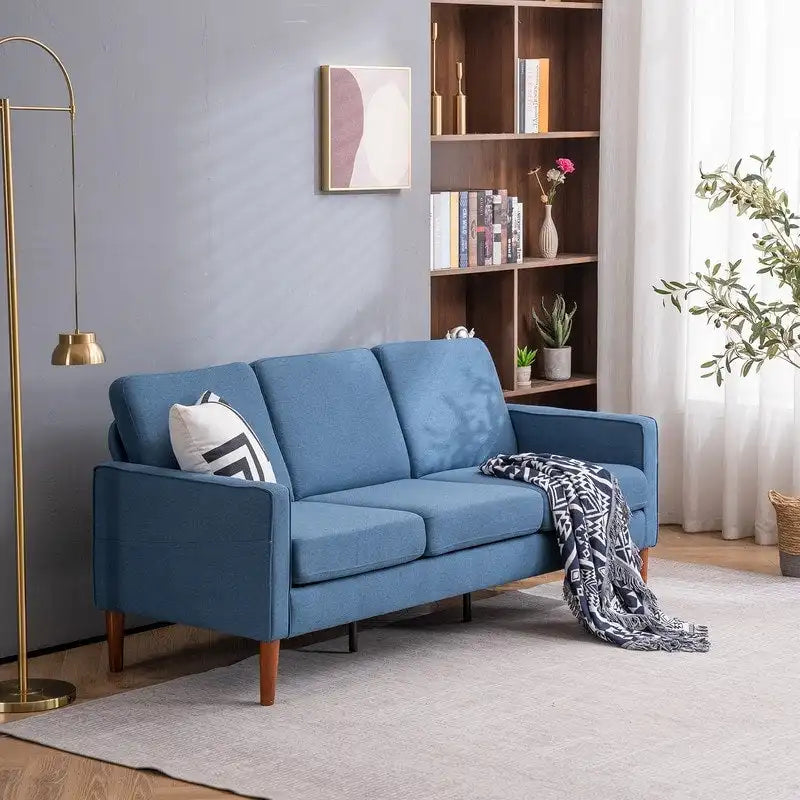 Canapé trois places sans méridienne Concubine à structure en bois massif