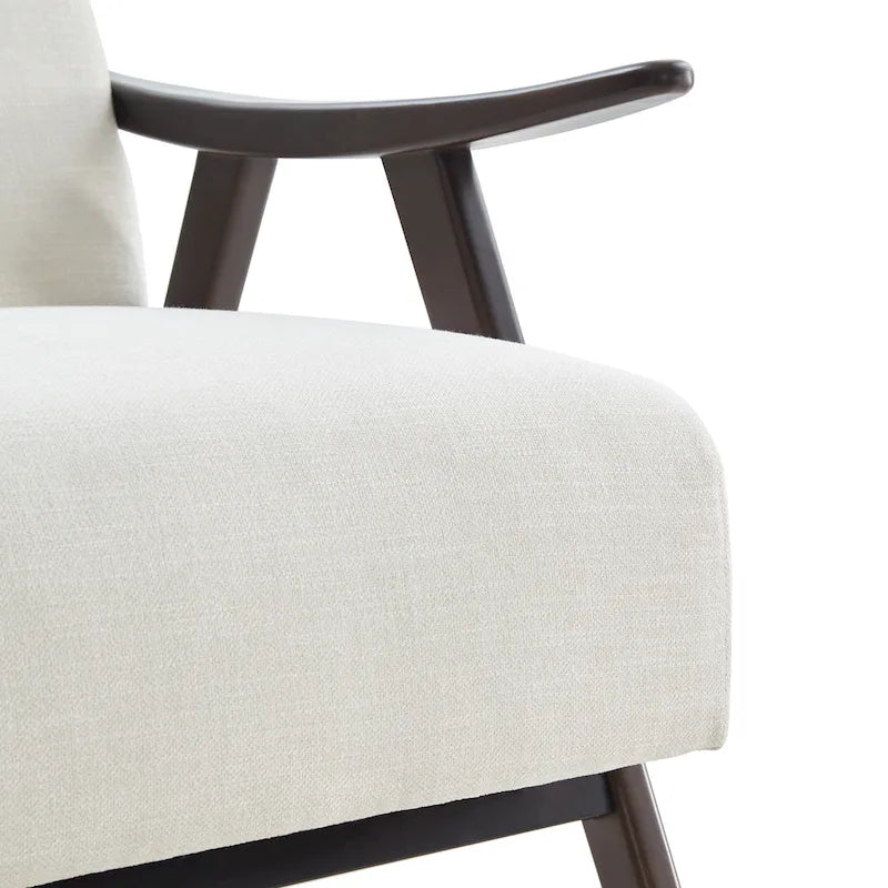 Ensemble fauteuil et repose-pieds HUIMO style moderne du milieu du siècle, fauteuil d'appoint rembourré pour salon, chambre