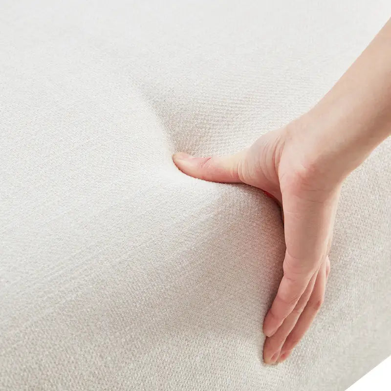 Ensemble fauteuil et repose-pieds HUIMO style moderne du milieu du siècle, fauteuil d'appoint rembourré pour salon, chambre