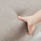 Ensemble fauteuil et repose-pieds HUIMO style moderne du milieu du siècle, fauteuil d'appoint rembourré pour salon, chambre