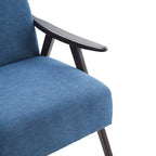 Ensemble fauteuil et repose-pieds HUIMO style moderne du milieu du siècle, fauteuil d'appoint rembourré pour salon, chambre