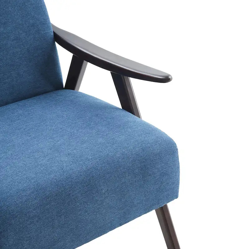 Ensemble fauteuil et repose-pieds HUIMO style moderne du milieu du siècle, fauteuil d'appoint rembourré pour salon, chambre