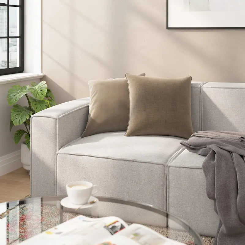 Fauteuil de canapé modulaire configurable contemporain avec accoudoir côté gauche