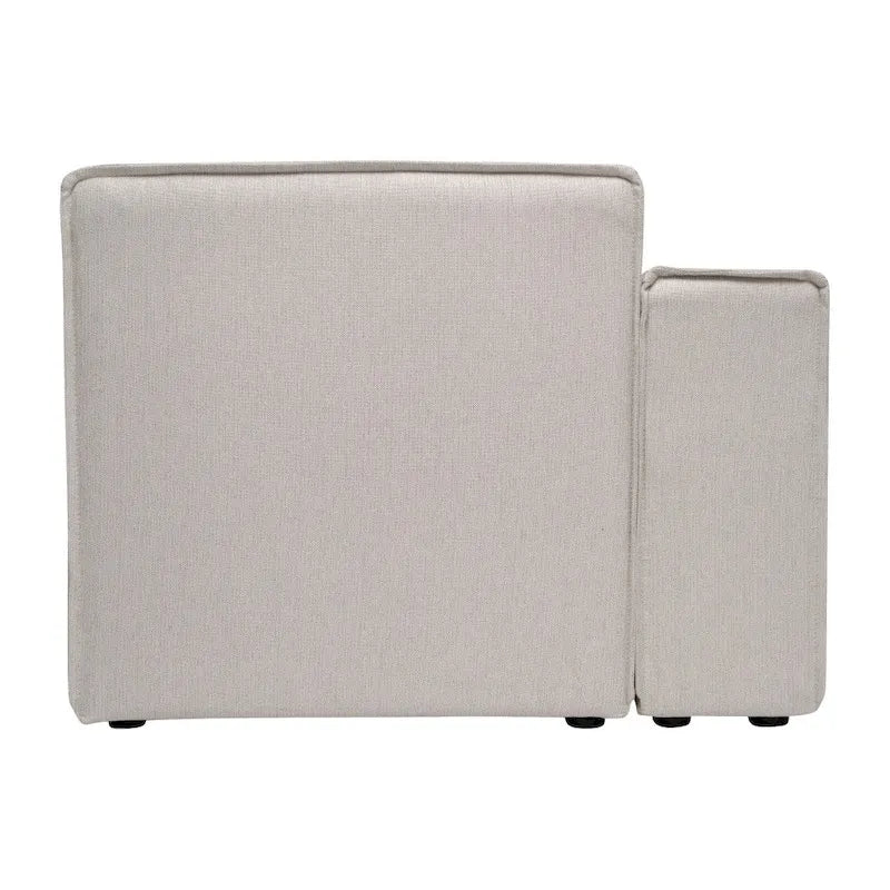 Fauteuil de canapé modulaire configurable contemporain avec accoudoir côté gauche