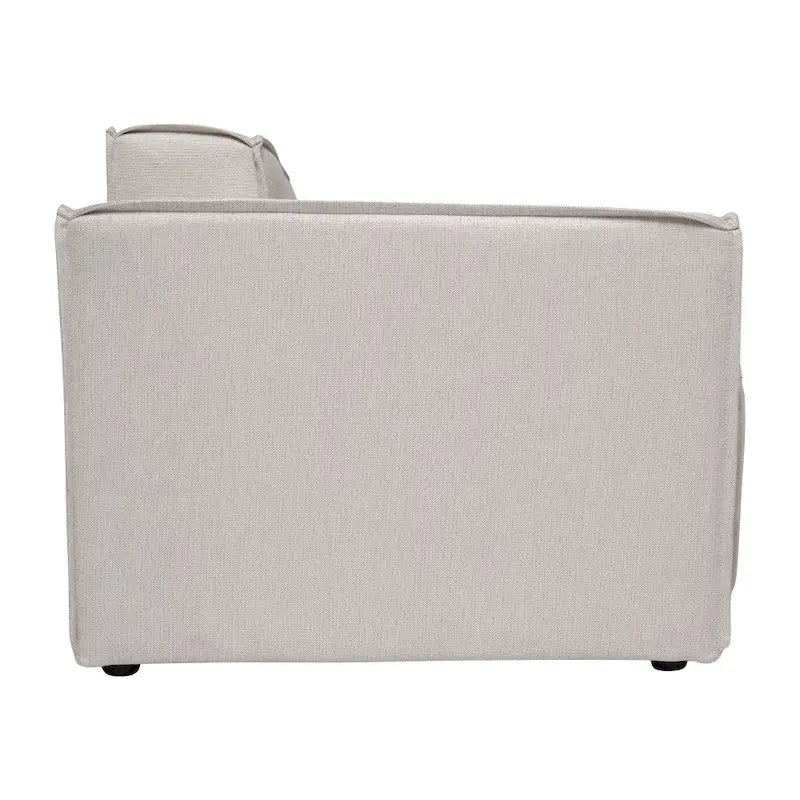 Fauteuil de canapé modulaire configurable contemporain avec accoudoir côté gauche