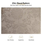 Fauteuil à oreilles Epimethis traditionnel en tissu avec pieds tournés par HULALA HOME