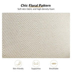 Fauteuil à oreilles Epimethis traditionnel en tissu avec pieds tournés par HULALA HOME