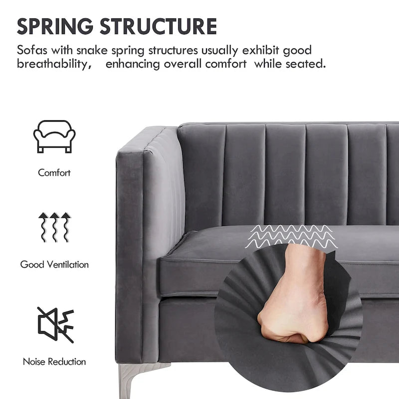 Canapé d'appoint rembourré Morden Fort pour salon