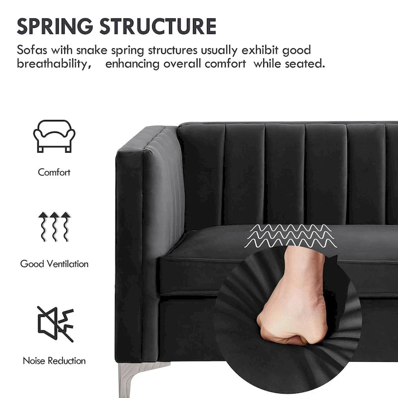 Canapé d'appoint rembourré Morden Fort pour salon