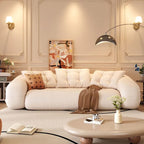 JASIWAY Modern Convertible Sleeper Sofa Chair Bed, White