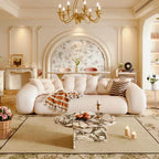 JASIWAY Canapé-lit convertible moderne, blanc