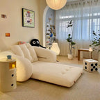 JASIWAY Canapé-lit convertible moderne, blanc