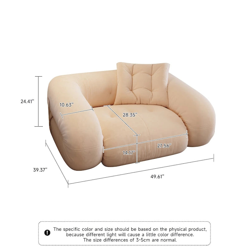 JASIWAY Canapé-lit convertible moderne, blanc