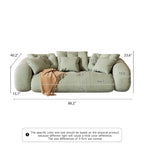 JASIWAY Canapé-lit convertible moderne, blanc