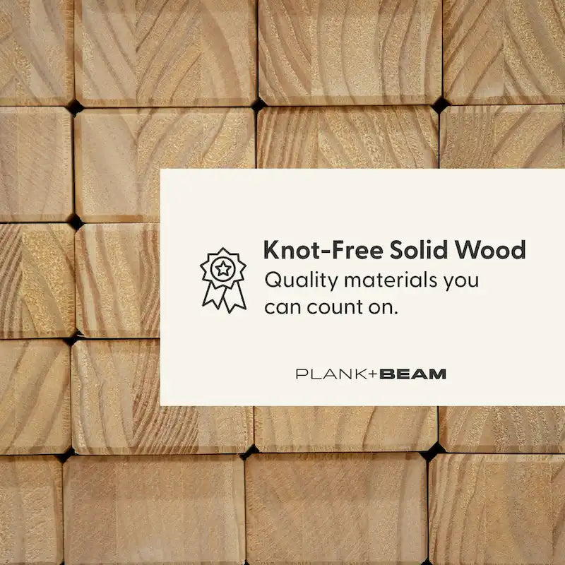 Table basse ronde classique Plank and Beam - 36