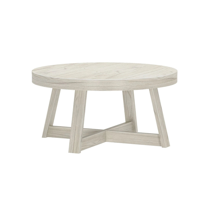 Table basse ronde classique Plank and Beam - 36