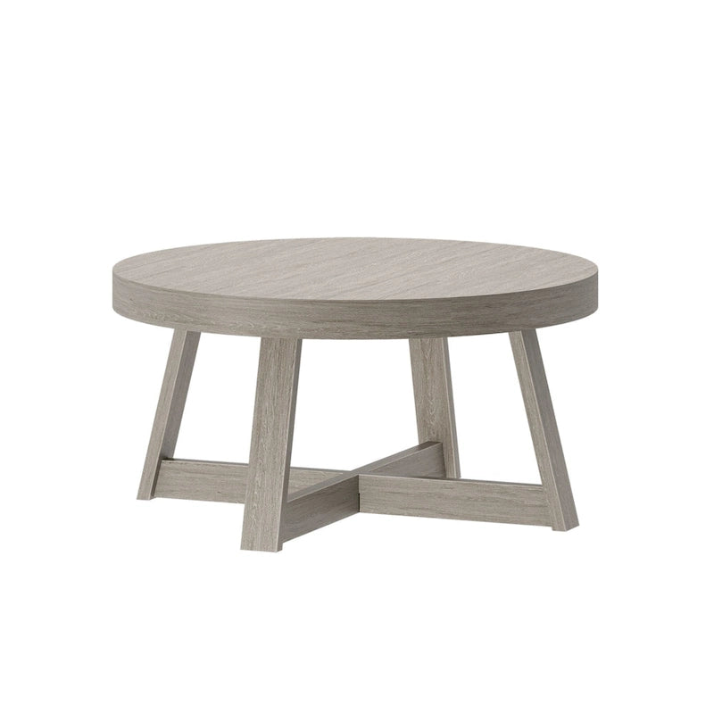 Table basse ronde classique Plank and Beam - 36