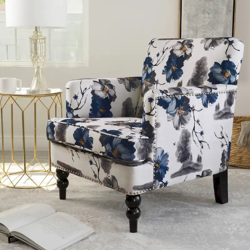 Fauteuil Boaz en tissu floral Club de Christopher Knight Home