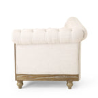 Canapé d'angle capitonné Chesterfield Castalia 7 places par Christopher Knight Home - 114 cm L x 70 cm l x 31,5 cm H