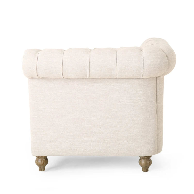 Canapé d'angle capitonné Chesterfield Castalia 7 places par Christopher Knight Home - 114 cm L x 70 cm l x 31,5 cm H