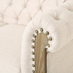 Canapé d'angle capitonné Chesterfield Castalia 7 places par Christopher Knight Home - 114 cm L x 70 cm l x 31,5 cm H