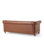 Canapé d'angle capitonné Chesterfield Castalia 7 places par Christopher Knight Home - 114 cm L x 70 cm l x 31,5 cm H