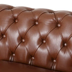 Canapé d'angle capitonné Chesterfield Castalia 7 places par Christopher Knight Home - 114 cm L x 70 cm l x 31,5 cm H
