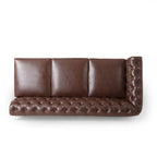 Canapé d'angle capitonné Chesterfield Castalia 7 places par Christopher Knight Home - 114 cm L x 70 cm l x 31,5 cm H