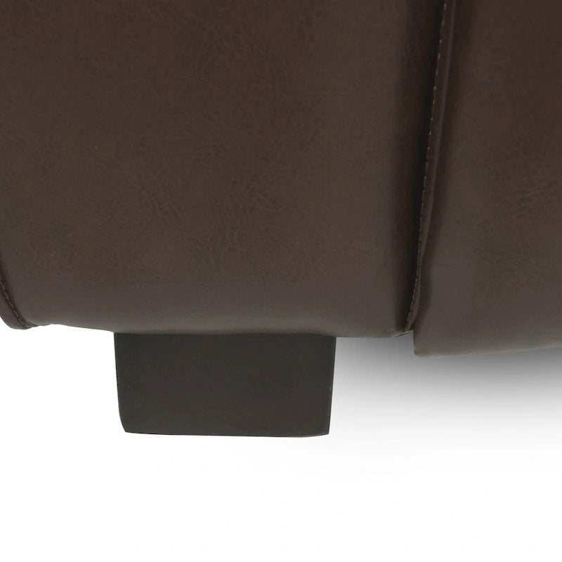 Canapé 3 places Goyette en similicuir de Christopher Knight Home