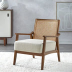Fauteuil d'appoint Serena de Lifestorey en rotin et bois massif