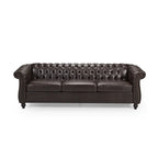 Canapé Chesterfield capitonné Parksley en similicuir de Christopher Knight Home
