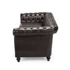 Canapé Chesterfield capitonné Parksley en similicuir de Christopher Knight Home