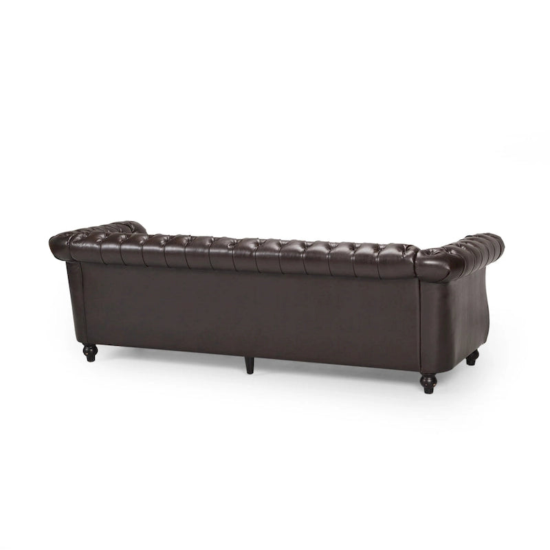 Canapé Chesterfield capitonné Parksley en similicuir de Christopher Knight Home