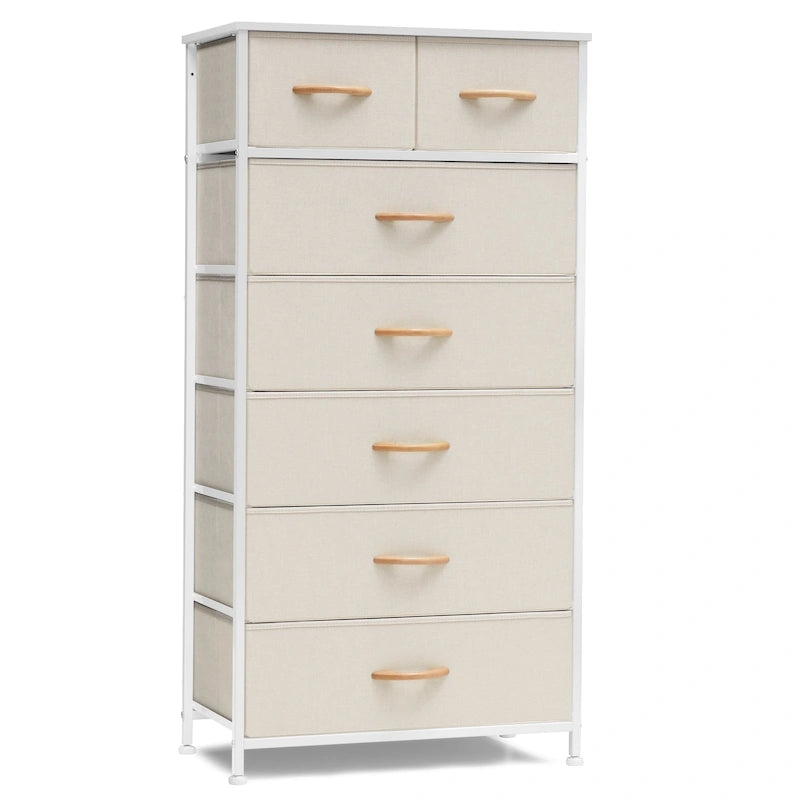 Commode verticale à 7 tiroirs, meuble de rangement pour chambre à coucher