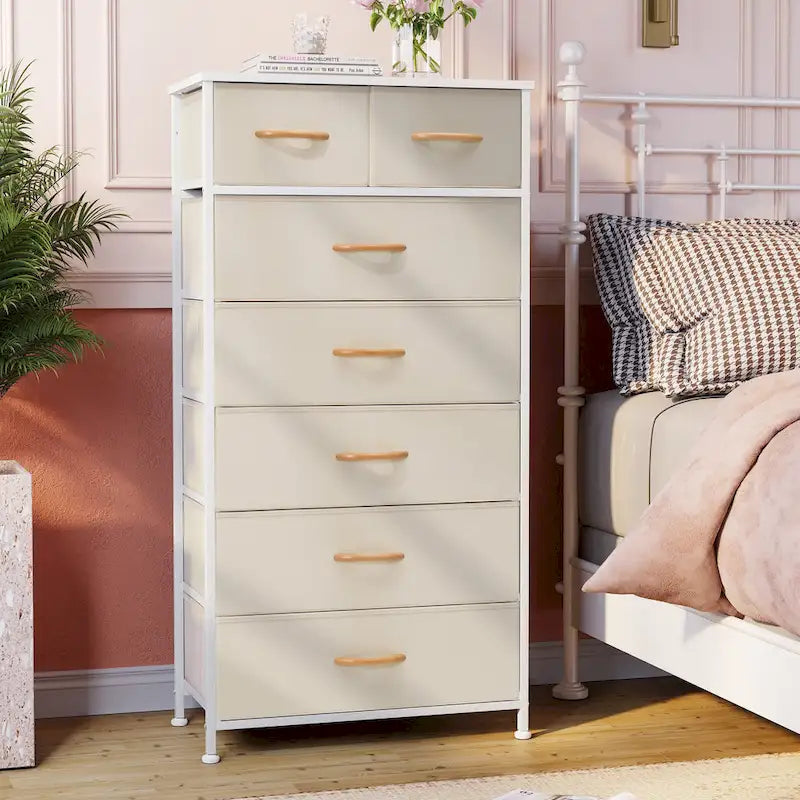 Commode verticale à 7 tiroirs, meuble de rangement pour chambre à coucher