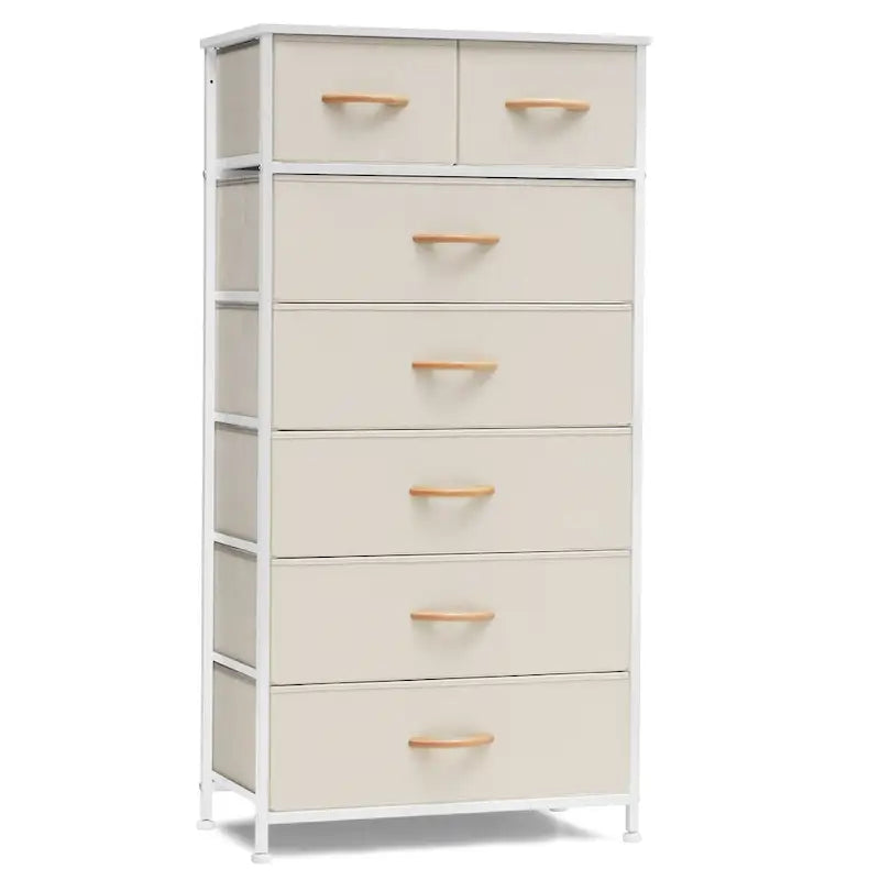 Commode verticale à 7 tiroirs, meuble de rangement pour chambre à coucher