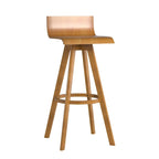 Tabouret pivotant en bois Ellery style moderne du milieu du siècle (lot de 2) iNSPIRE Q Moderne